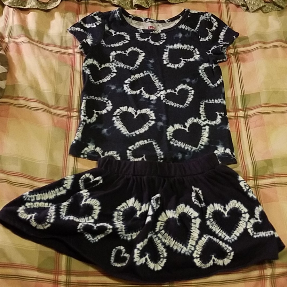 Toddler girl's skort set